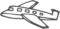 飛行機のイラスト